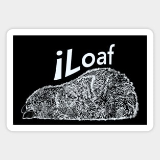 iLoaf cat loaf chill feline lazy days be a kitty Magnet